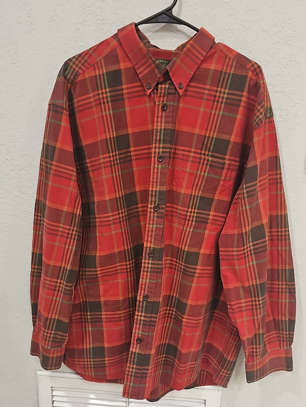 Vintage Orvis Charles Orvis Signature Collection Plaid Shirt Men's 2XL Hong Kong